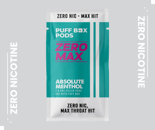 Zero Max Refill 0mg - Twin Pack - Absolute Menthol