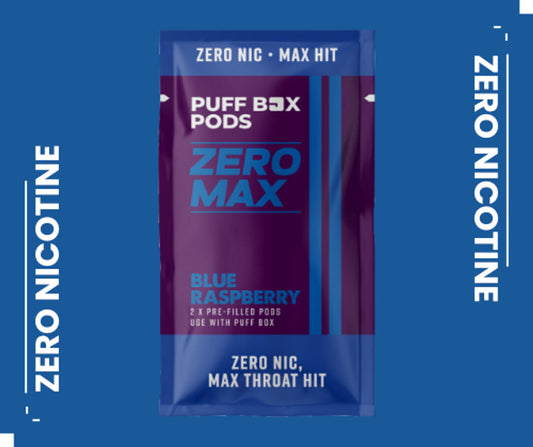 Zero Max Refill 0mg - Twin Pack - Blue Raspberry