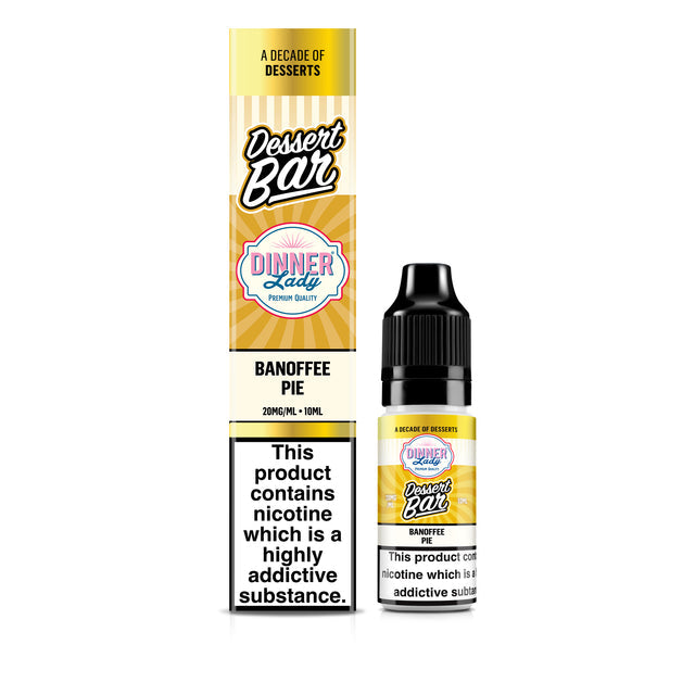 Dinner Lady Banoffee Pie Bar Salts 50:50 10ml E-liquid