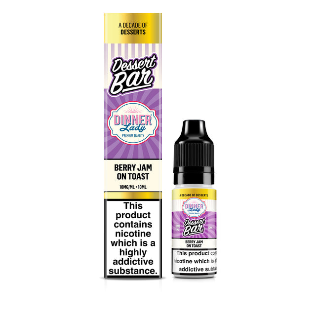 Dinner Lady Berry Jam On Toast Bar Salts 50:50 10ml E-liquid