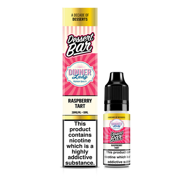 Dinner Lady Raspberry Tart Bar Salts 50:50 10ml E-liquid