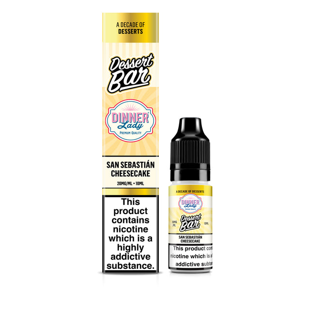Dinner Lady San Sebastian Cheesecake Bar Salts 50:50 10ml E-liquid