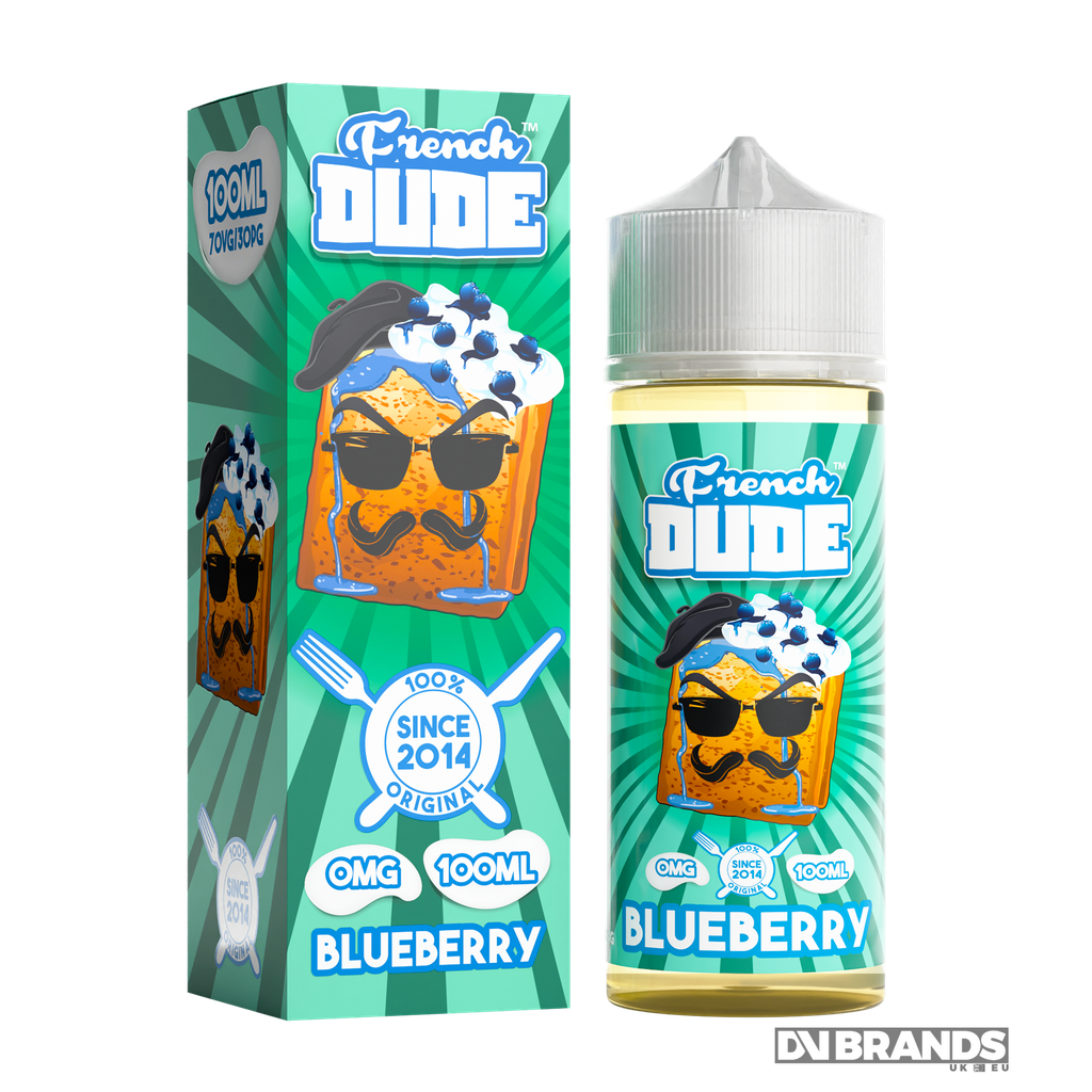 French Dude Blueberry 100ml Shortfill