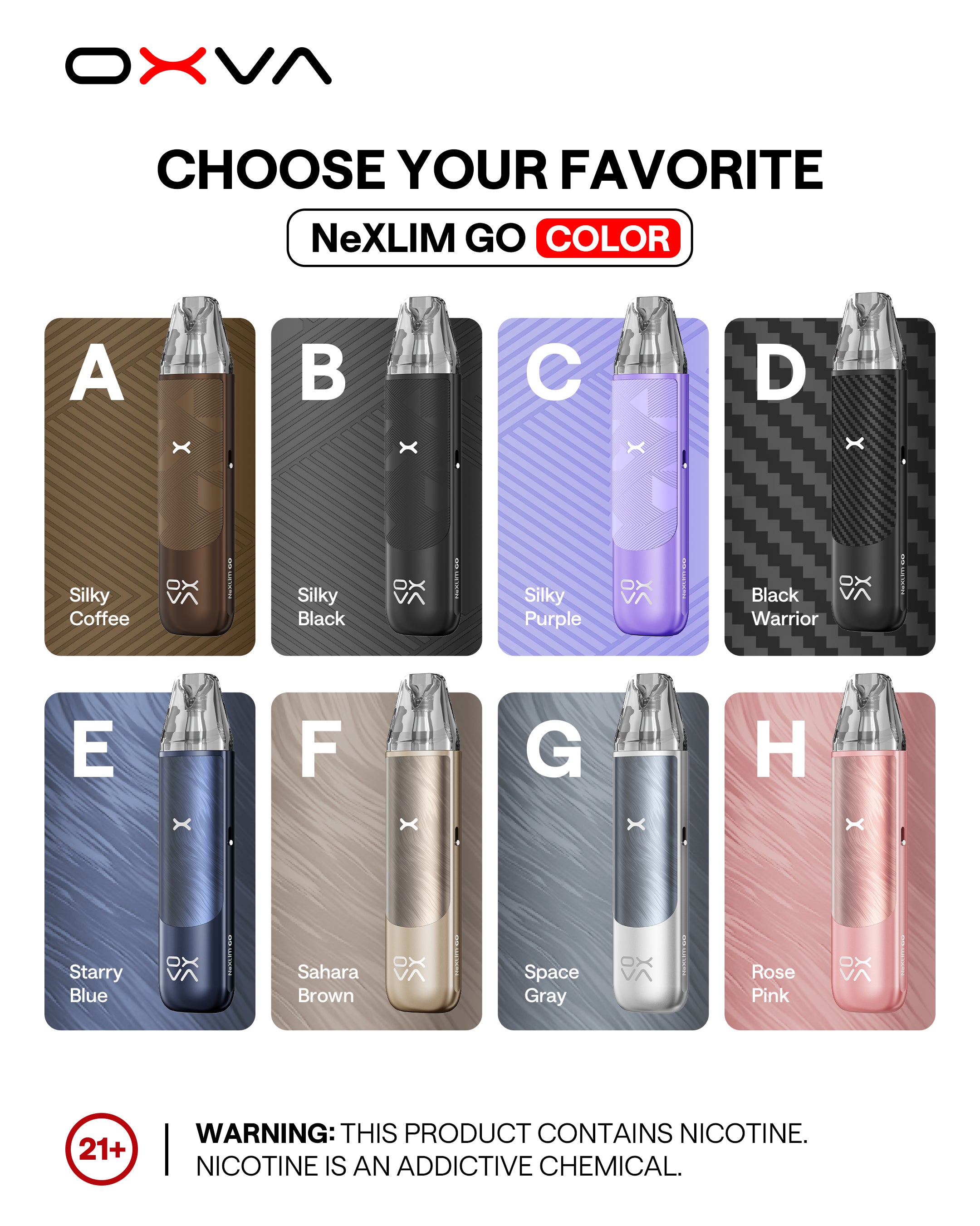 OXVA NexLIM Go Pod Kit – 1800mAh pre-order UK