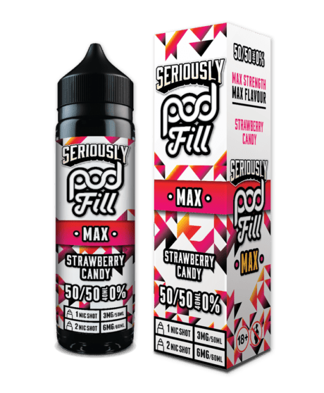 Doozy Seriously Pod Fill Max Strawberry Candy Shortfill E-Liquid 40ml