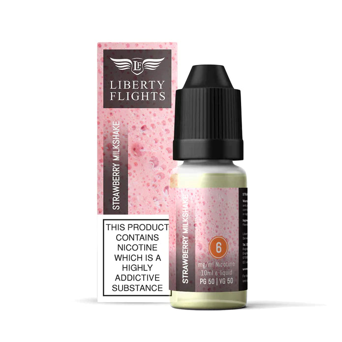 Liberty Flights Strawberry Milkshake E-Liquid 10ml