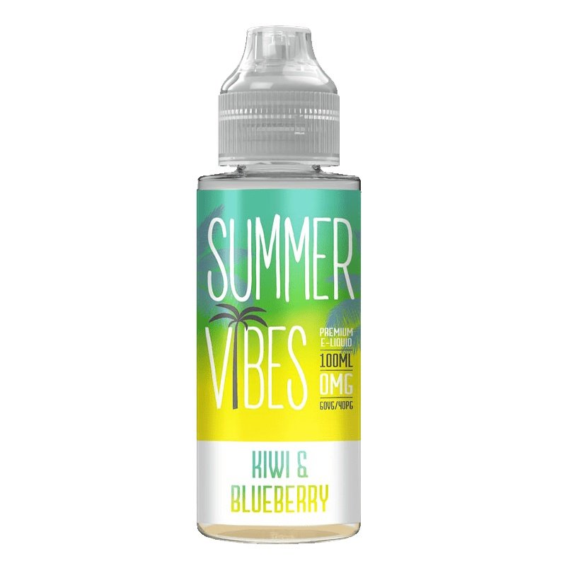 Summer Vibes Kiwi & Blueberry Shortfill E-Liquid 100ml