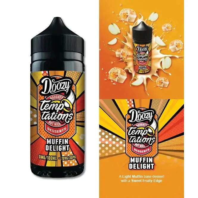 Doozy Temptations Muffin Delight E-Liquid Shortfill 100ml