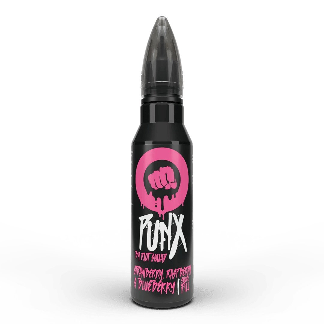 Riot Squad Punx Strawberry, Raspberry & Blueberry Shortfill E-Liquid 50ml