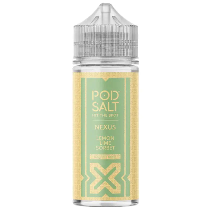 Pod Salt Nexus Lemon Lime Sorbet Shortfill E-Liquid 100ml