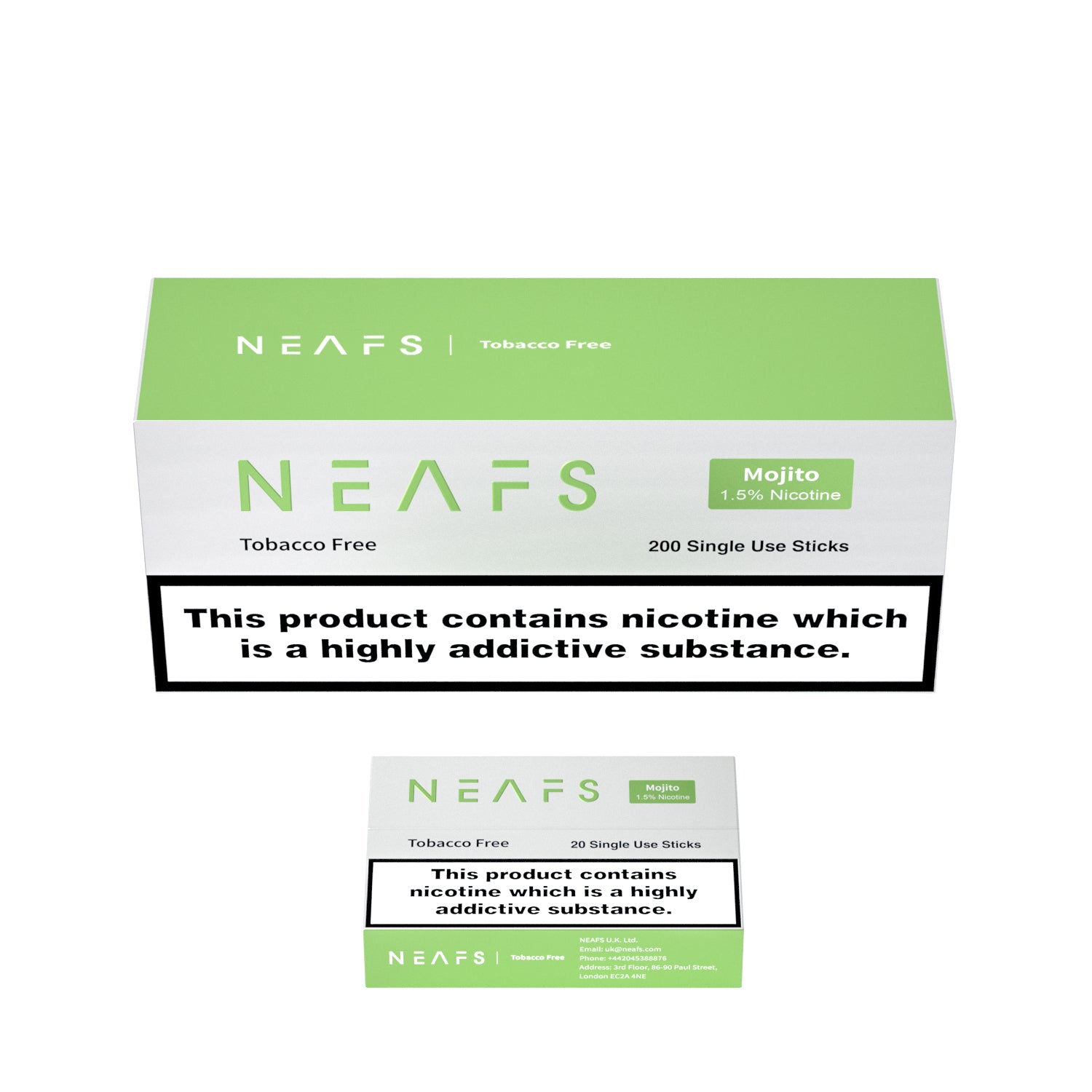 NEAFS Sticks - 1.5% Nicotine & Nicotine Free Option