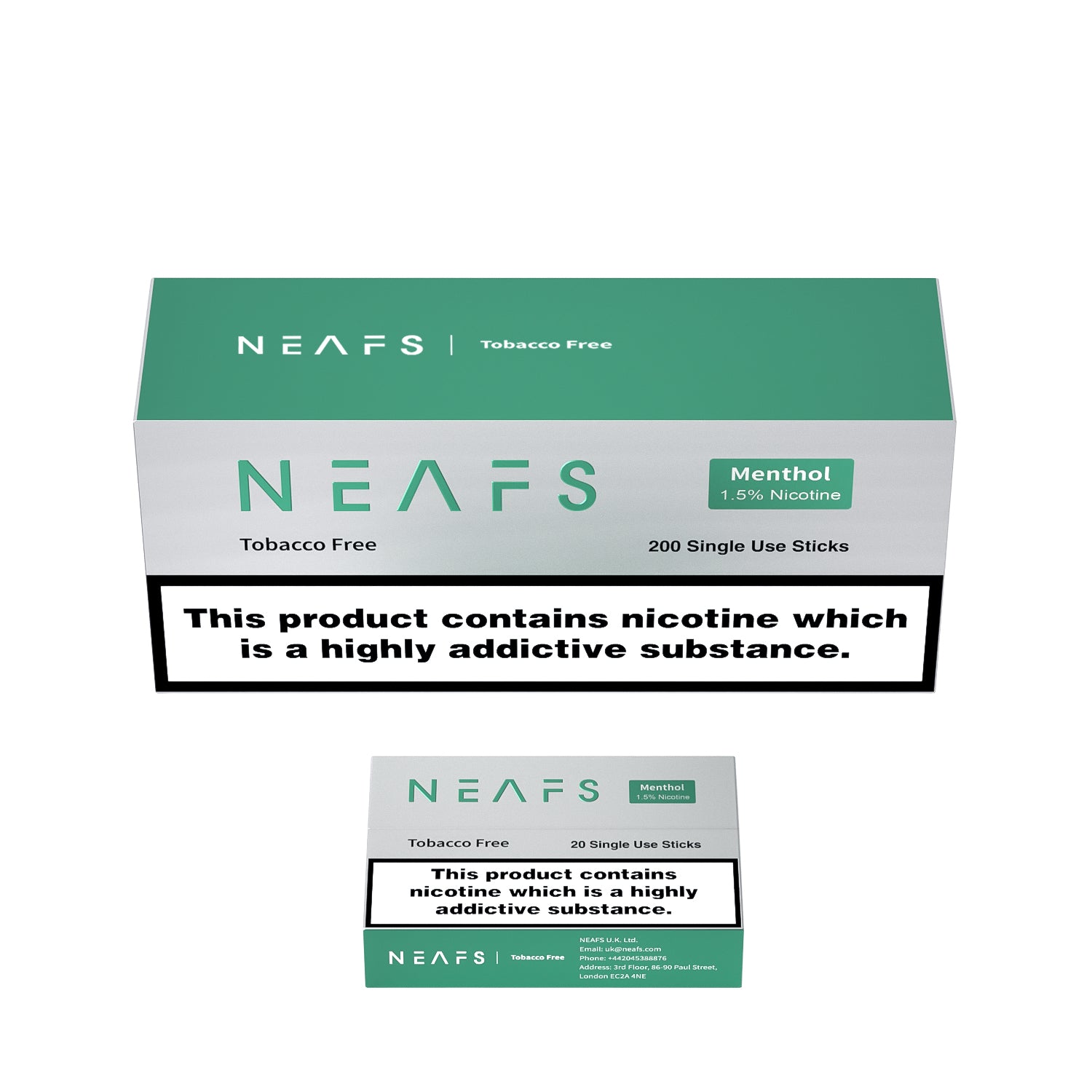 NEAFS Sticks - 1.5% Nicotine & Nicotine Free Option