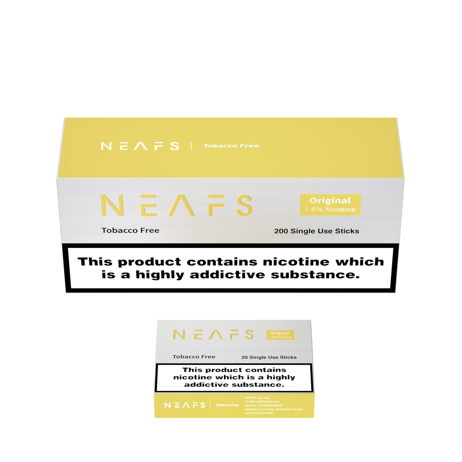 NEAFS Sticks - 1.5% Nicotine & Nicotine Free Option