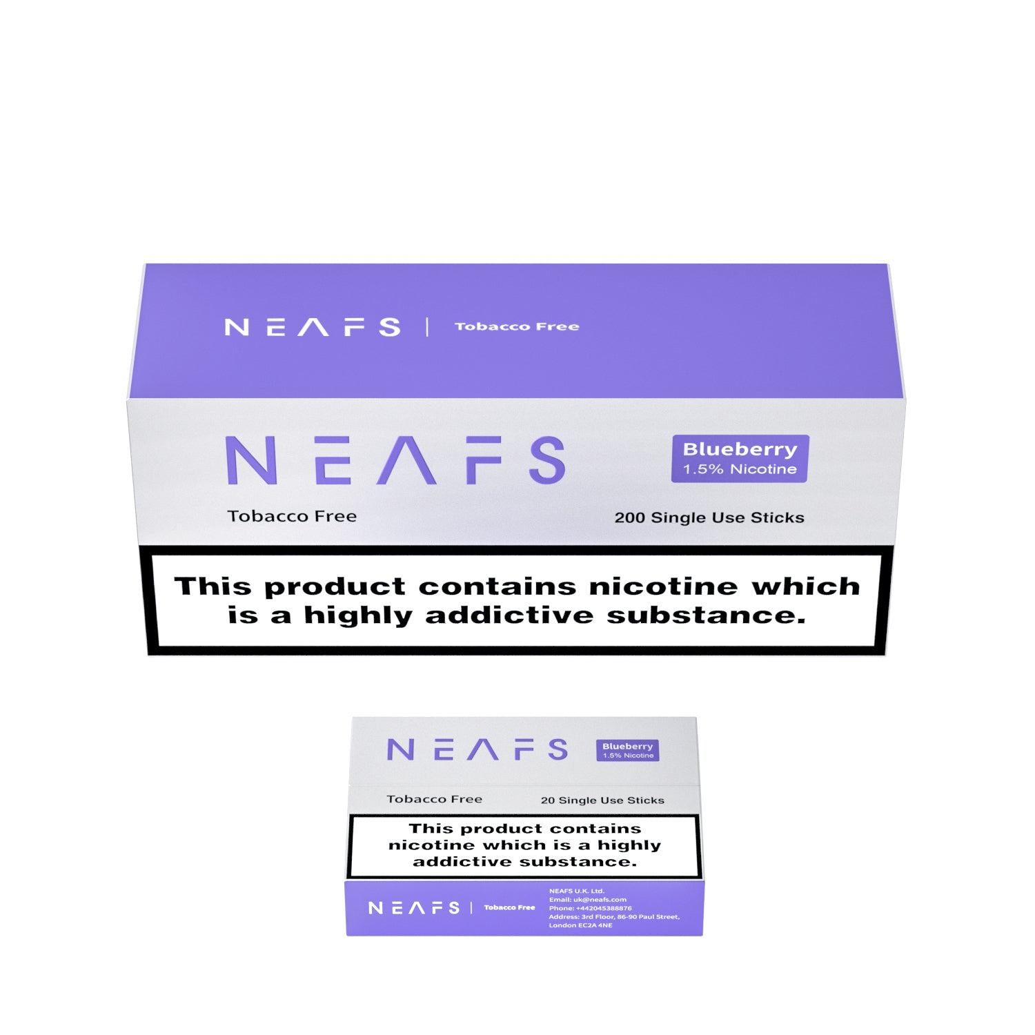 NEAFS Sticks - 1.5% Nicotine & Nicotine Free Option