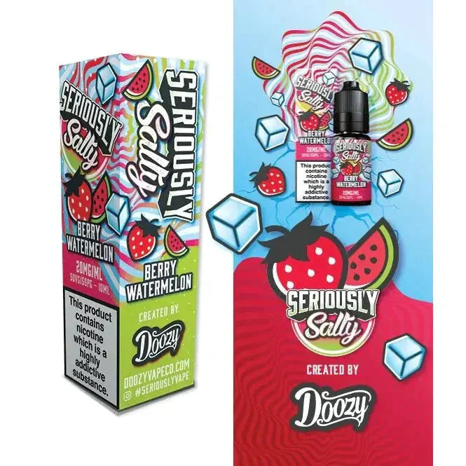 Doozy Seriously Salty Berry Watermelon Nic Salt E Liquid 10ml