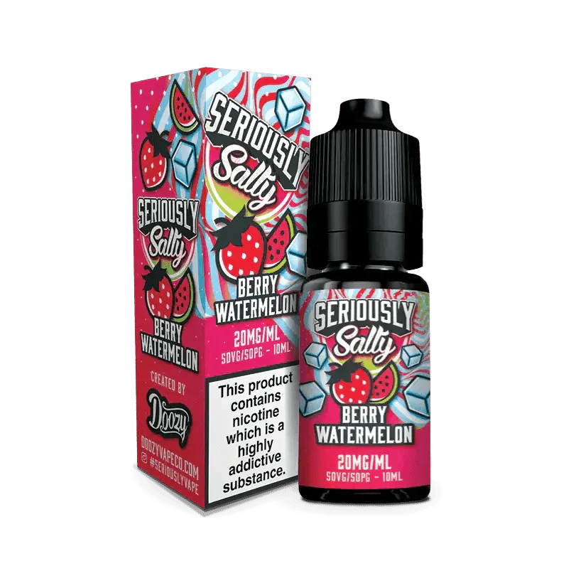 Doozy Seriously Salty Berry Watermelon Nic Salt E Liquid 10ml