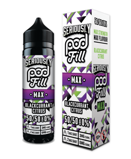 Doozy Seriously Pod Fill Max Blackcurrant Citrus Shortfill E-Liquid 40ml