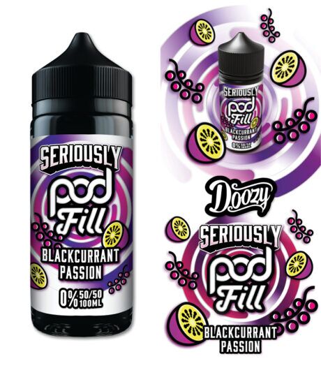 Doozy Seriously Pod Fill Blackcurrant Passion Shortfill E-Liquid 100ml