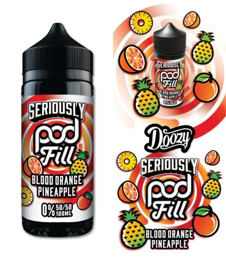 Doozy Seriously Pod Fill Blood Orange Pineapple Shortfill E-Liquid 100ml