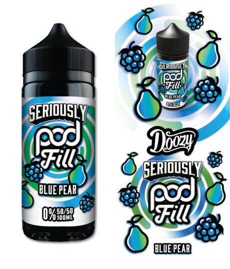 Doozy Seriously Pod Fill Blue Pear Shortfill E-Liquid 100ml