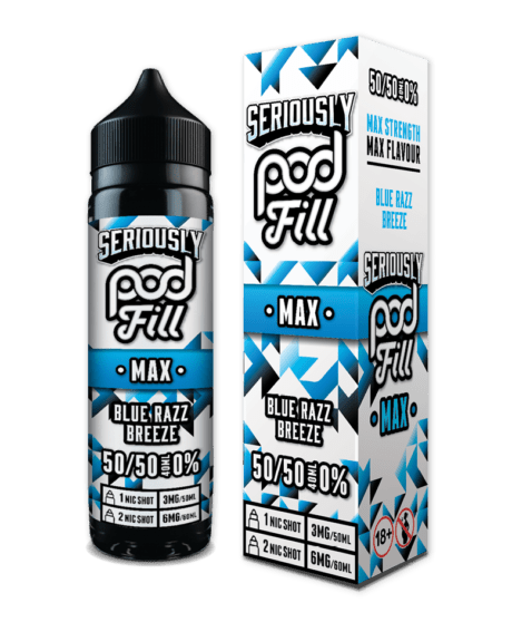 Doozy Seriously Pod Fill Max Blue Razz Breeze Shortfill E-Liquid 40ml