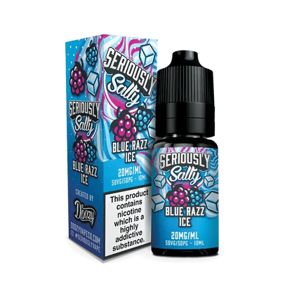 Doozy Seriously Salty Blue Razz Ice Nic Salt E-Liquid 10ml