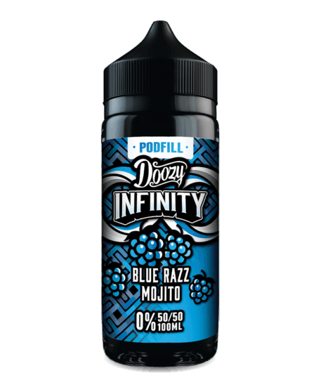 Doozy Infinity Pod Fill Blue Razz Mojito E-Liquid Shortfill 50/50
