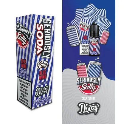 Doozy Seriously Soda Blue Wing Nic Salt E-Liquid 10ml