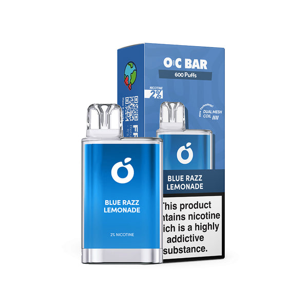 Orange County OC Bar Blue Razz Lemonade 600 Puffs Disposable Vape