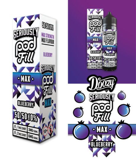 Doozy Seriously Pod Fill Max Blueberry Shortfill E-Liquid 40ml