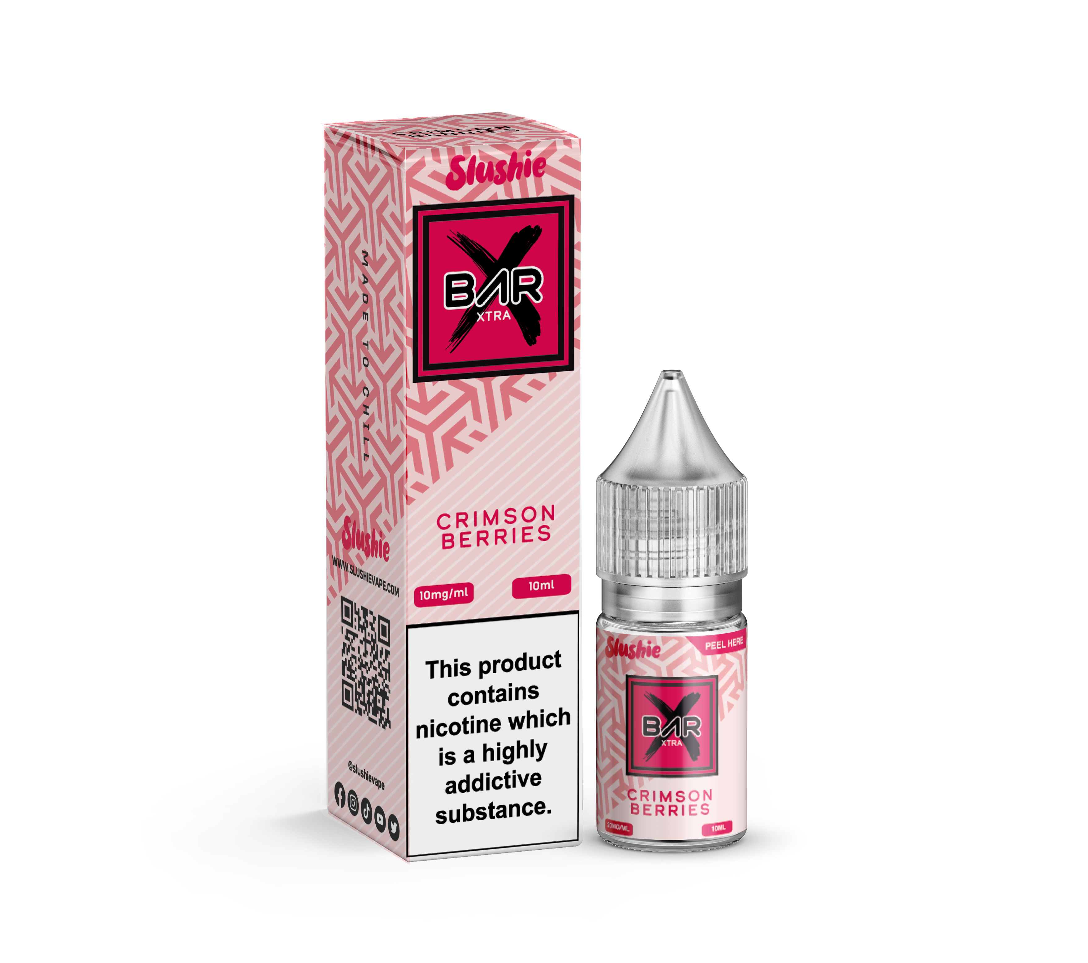 Slushie Bar Xtra Nic Salt E-Liquid - Crimson Berries