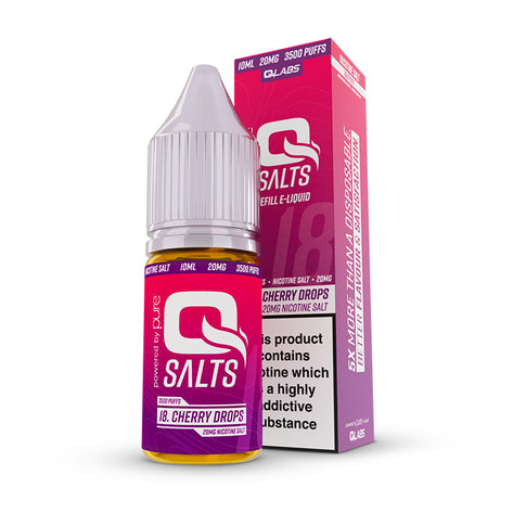 QSalts Nic Salt E-Liquid 10ml - Cherry Drops