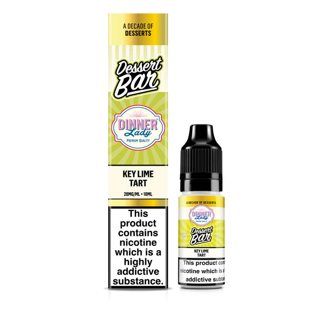 Dinner Lady Key Lime Tart Bar Salts 50:50 10ml E-liquid
