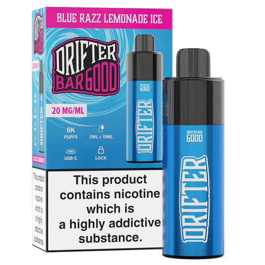 Drifter Bar 6000 Disposable Pod Kit - Blue Razz Lemonade Ice