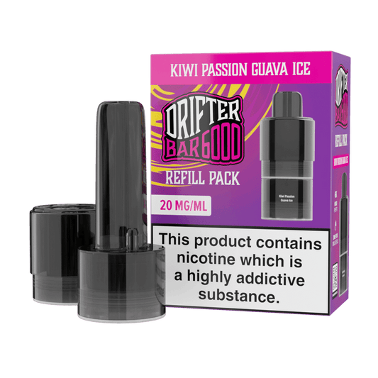 Drifter Bar 6000 Refill Pods - Kiwi Passionfruit Guava