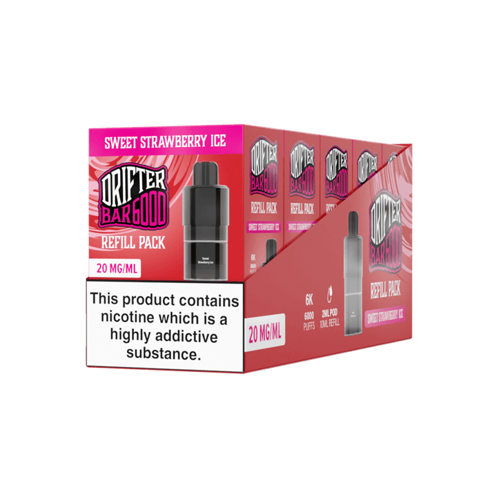 Drifter Bar 6000 Refill Pods - Sweet Strawberry Ice