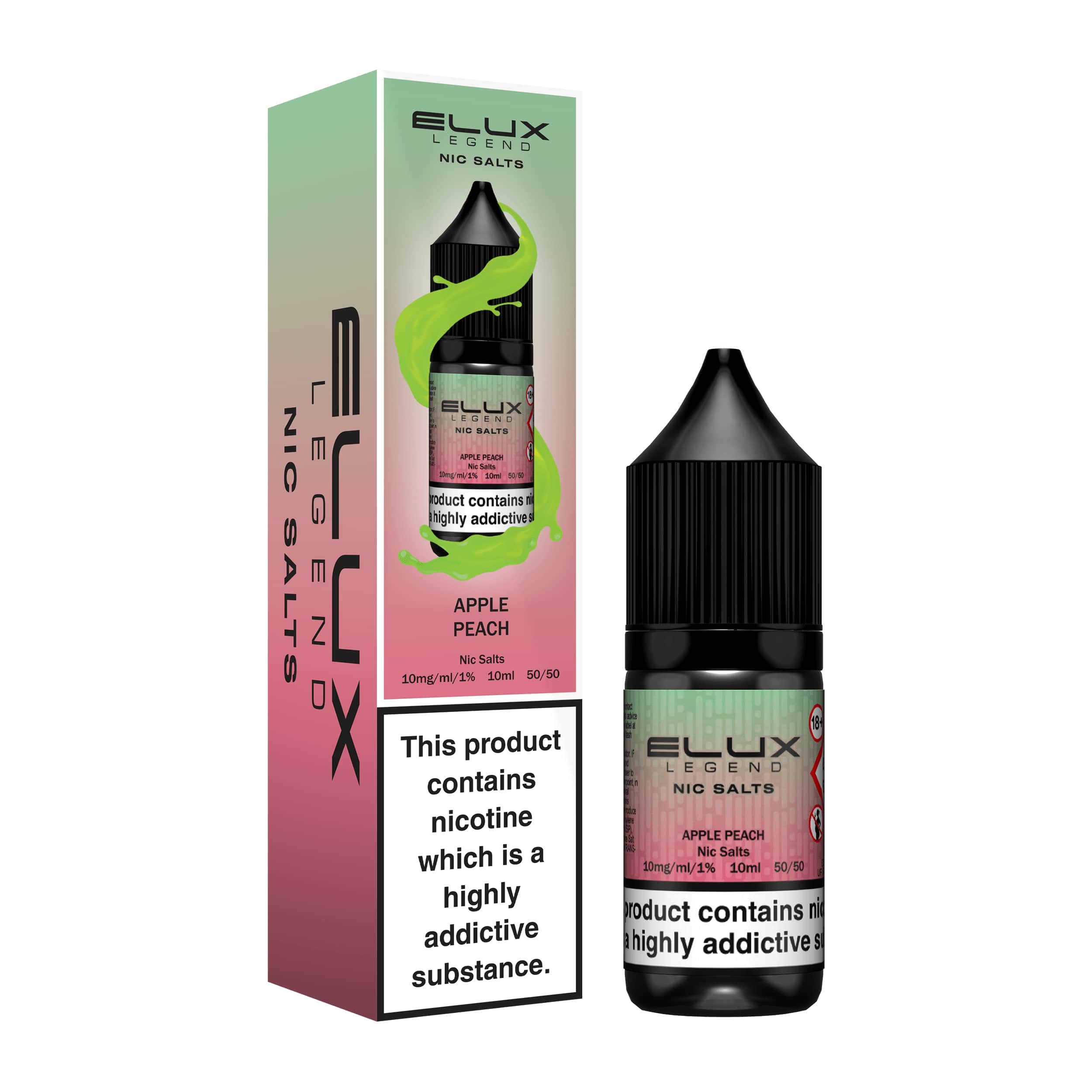 Elux Legend Apple & Peach Nic Salts E-Liquid 10ml