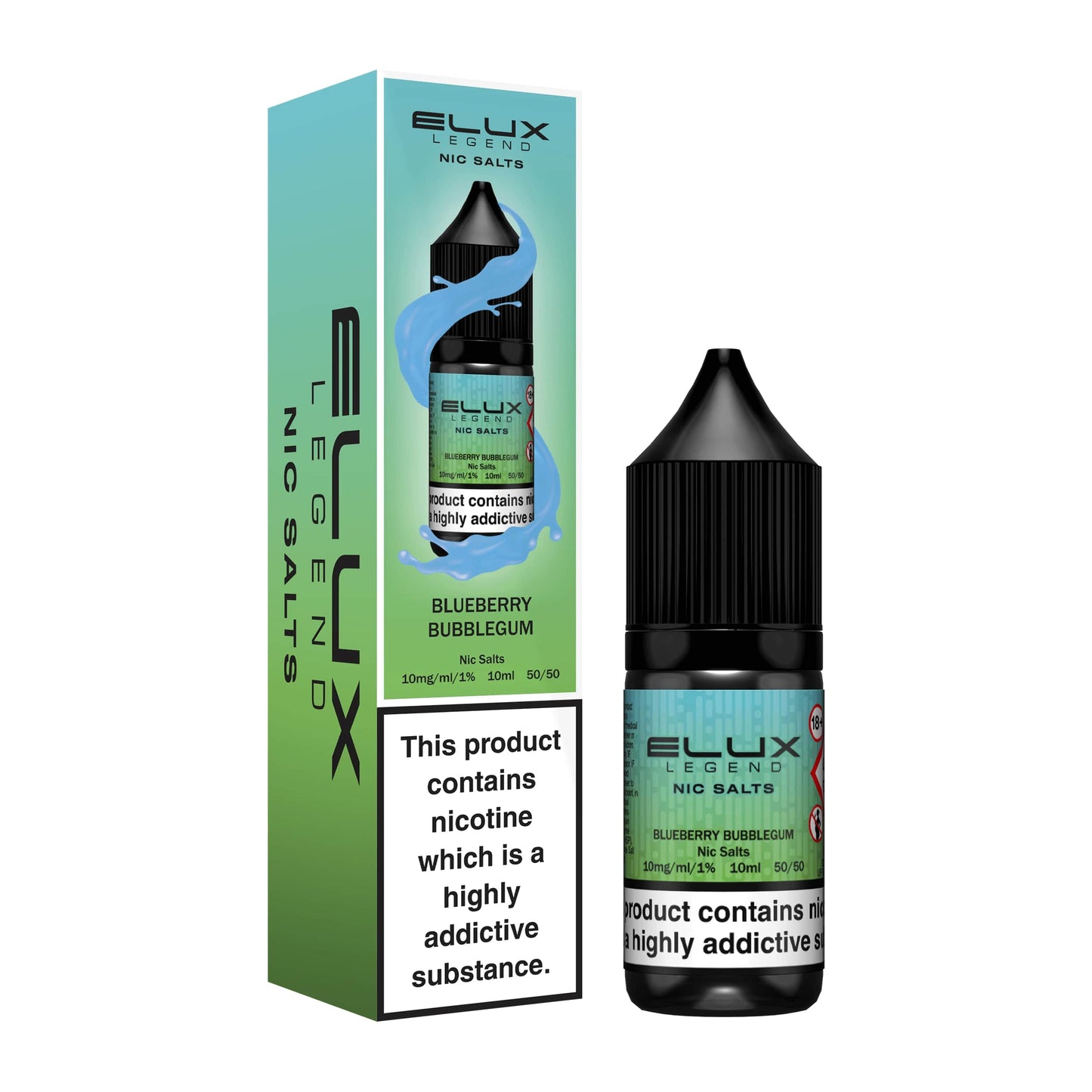 Elux Legend Blueberry Bubblegum Nic Salts E-Liquid 10ml