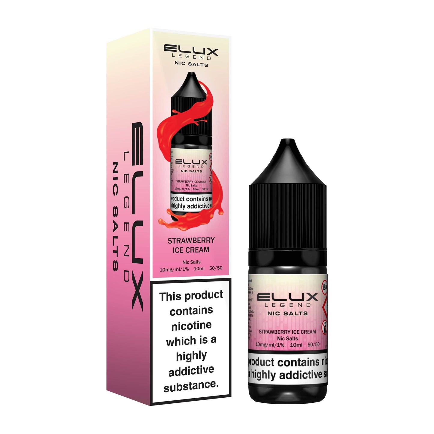 Elux Legend Strawberry Ice Cream Nic Salts E-Liquid 10ml