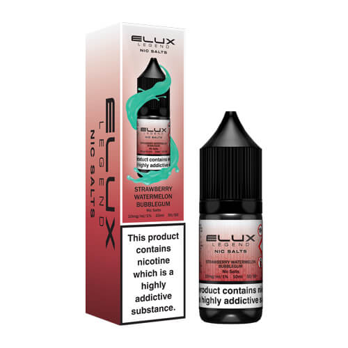 Elux Legend Strawberry Watermelon Bubblegum Nic Salts E-Liquid 10ml