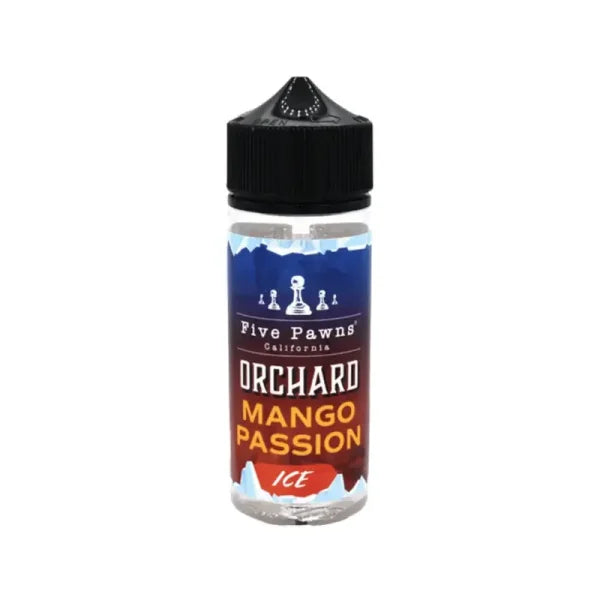 Five Pawns Orchard Blends ICED Premium Fruits Shortfill E-Liquid 100ml - Mango Passion Ice