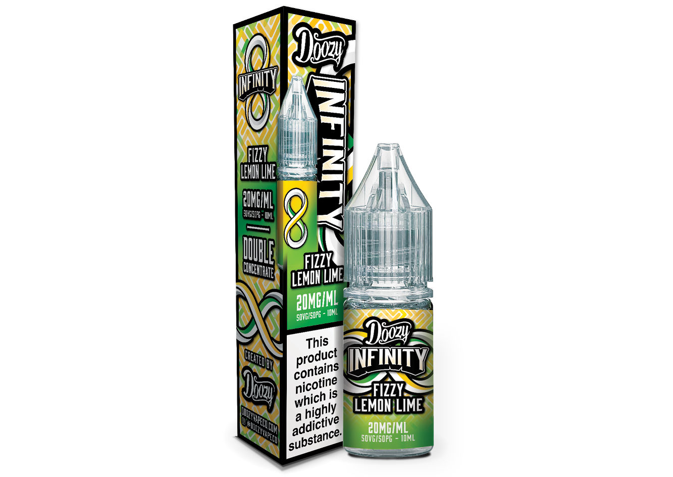 Doozy Infinity Pod Fill Fizzy Lemon Lime 10ml Nic Salts