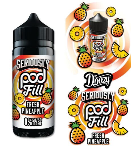 Doozy Seriously Pod Fill Fresh Pineapple Shortfill E-Liquid 100ml