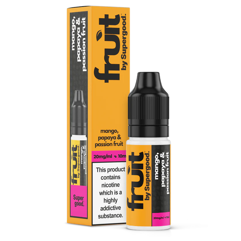 Mango, Papaya & Passion Fruit Nic Salt - Fruit by Supergood. - 10ml