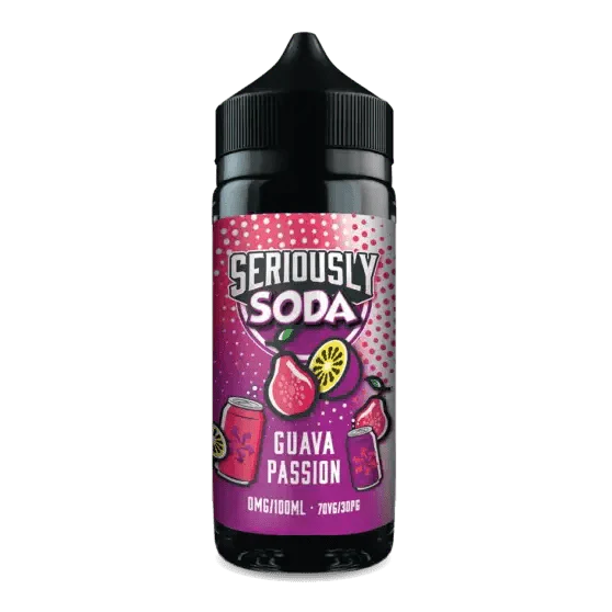 Doozy Seriously Soda Guava Passion E-liquid Shortfill 100ml