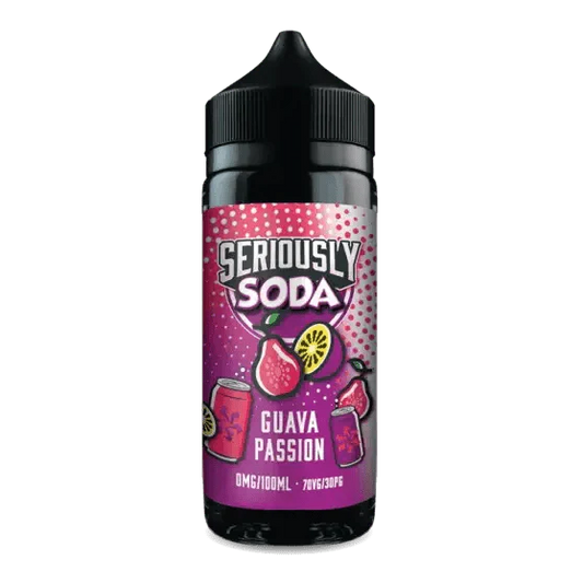 Doozy Seriously Soda Guava Passion E-liquid Shortfill 100ml