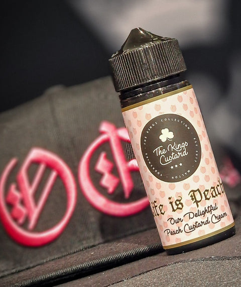 Kings Custard Shortfill E-Liquid 100ml - Life is Peachy