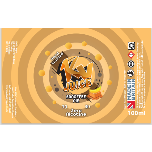 KV Premium Liquids 50ml - Choice of flavours