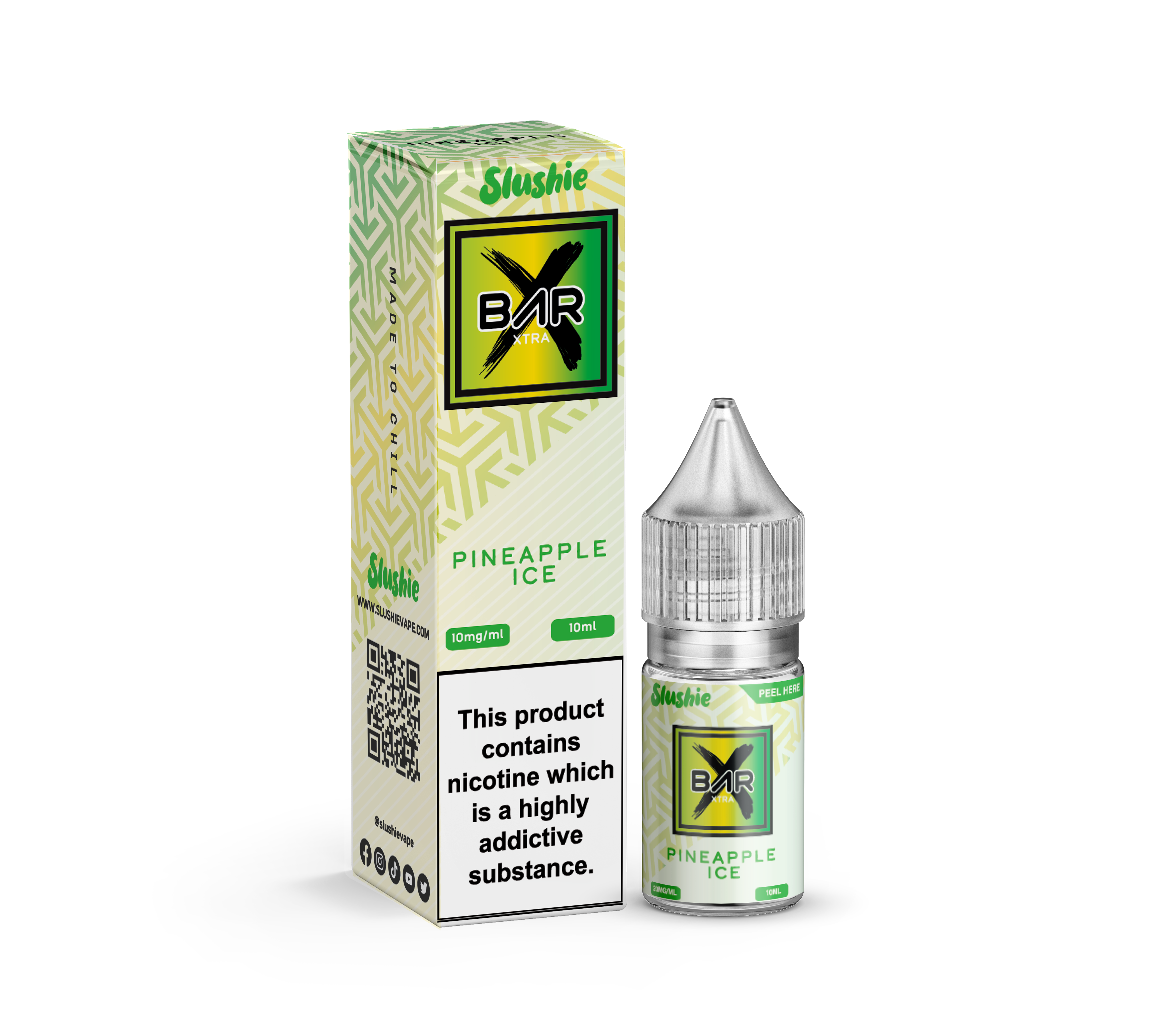 Slushie Bar Xtra Nic Salt E-Liquid - Pineapple Ice