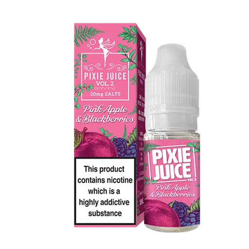 Pixie Juice Vol 2 Nic Salt – Pink Apple & Blackberries